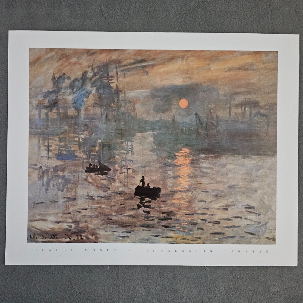 Claude Monet Poster Impression Sunrise 16×20 Art Print