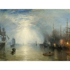 Keelmen Heaving in Coals by Moonlight, 1835 – 40×50 Inch Rolled Canvas