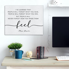 Inspirational Canvas Wall Art Motivational Quote I’Ve Learned That People Will N