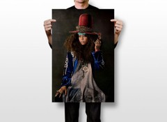 Erykah Badu Music Singer Star Musician Painting Wall Art Home – POSTER 20×30