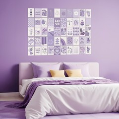 Purple Room Decor: Lavender Wall Collage Kit – Aesthetic Posters & Prints (50…
