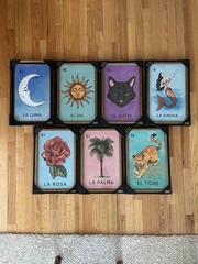 SAPNA SHAH LA PALMA WALL ART 12”x18” LOTERIA #51 LOTTERY PRINT PALM TREE DECOR