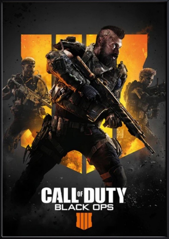 Call Of Duty Black Ops 4 Gaming Cover Poster | Premium Matte Canvas Print