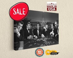 James Bond at the Poker Table Enjoying Gambling – Canvas Print
