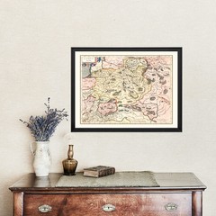 Old Map of Lithuania 1623 – Vintage Lithuania Art Wall Decor