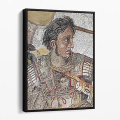 Alexander The Great Mosaic Ancient Greece Rome History Canvas Wall Art Print