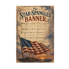 The Star Spangled Banner Independence Day – US Flag 4th of July – POSTER 20″x30″