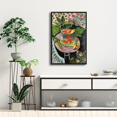 Framed Canvas Wall Art Goldfish by Henri Matisse Colorism Aesthetic Abstract Art