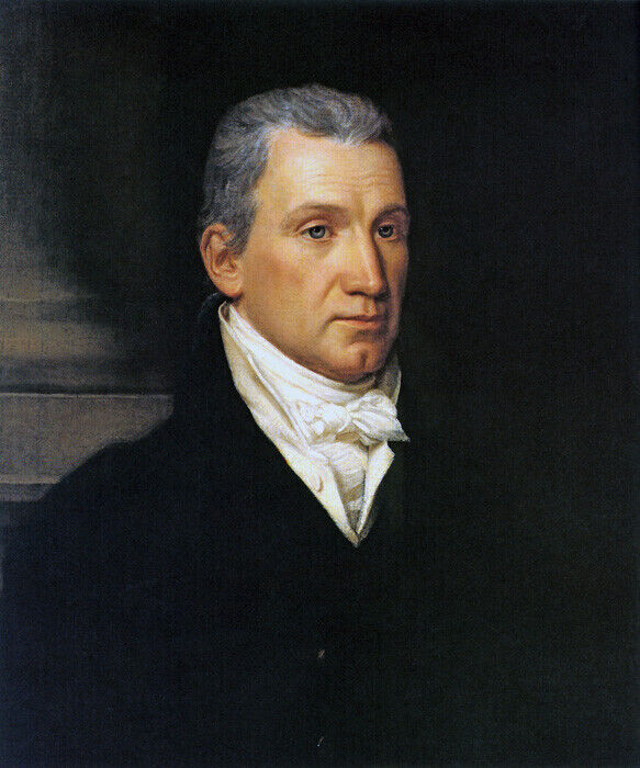 JAMES MONROE UNITED STATES PRESIDENT PORTRAIT AMERICAN PAINTING REPRO