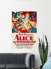 Alice in Wonderland Movie Poster Print 12×18 24×36 Art home theater film