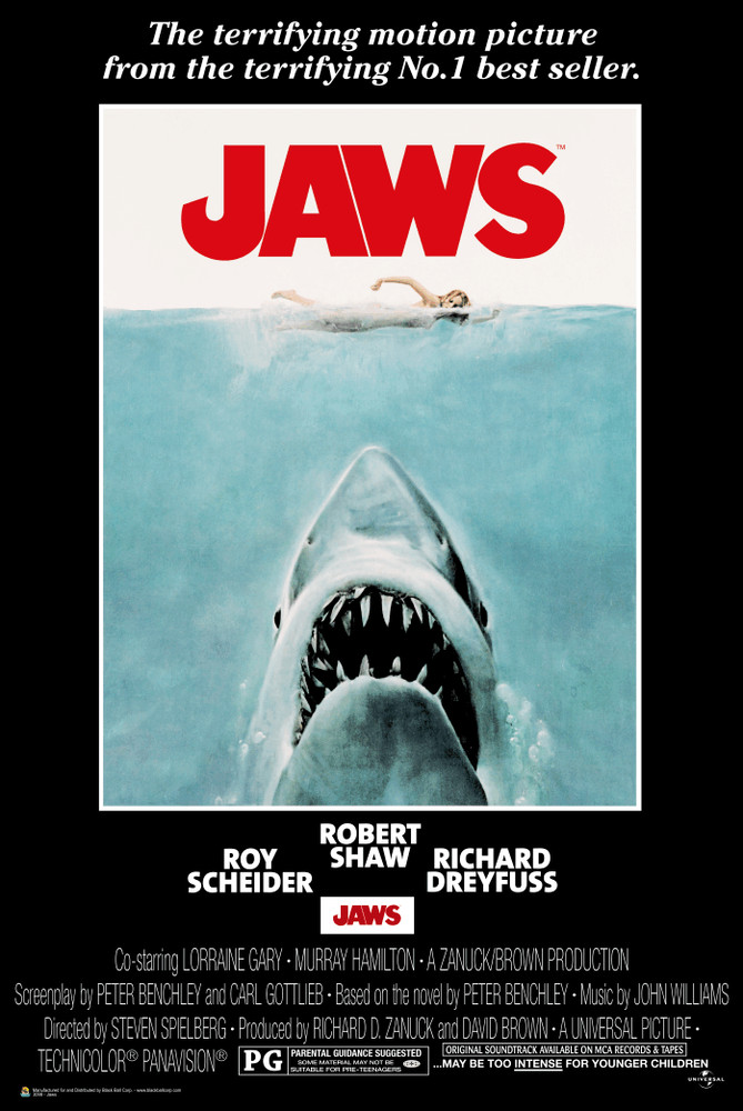 Jaws Movie Poster 11×17 Roy Scheider Steven Spielberg Horror Classic Robert Shaw
