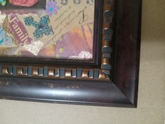 Family Motivational Wall Art with frame 17″× 11″, 2lb Wt, Pre Owned Looks Fine