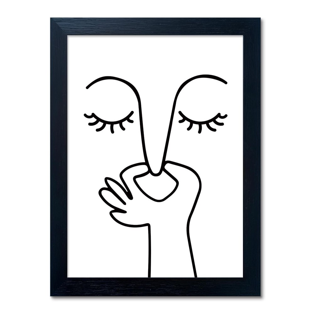 Humorous Bathroom Wall Decor Funny Toilet Canvas Art Framed Picture Print Sign