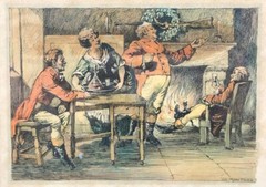 At the Fireplace : William Mark Young : 1922 : Archival Quality Art Print