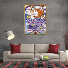 85473 ACAPULCO G ROLLING PAPERS AMORPHIA CANNABIS Decor Wall Print Poster