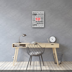 HoneyKick Yo Soy I AM Affirmations Motivational Wall Art Poster 12×16 White