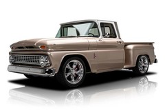 1963 Chevrolet C10 Pickup Tan Classic Car Poster Photo 4 Sizes (2 PHOTO SET)