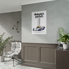Porsche 956 Poster – “Nobody’s Perfect” Le Mans Racing Wall Art Print