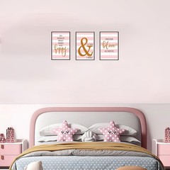 3 Piece Canvas Frame Inspirational Quotes Wall Art Posters Painting Office Decor
