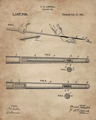 6 Billiards Patent Wall Art Prints – 8×10 in – Gifts for Pool Players Room Decor