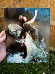 Mermaid Wall Art Print Of A Painting Art Mermaids Decor 8×10 Selkie Nymph Fairy