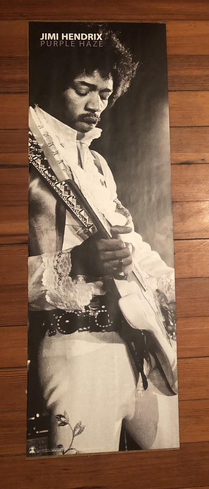 Jimi Hendrix Poster Purple Haze Authentic Hendrix Chuck Boyd 36″ x 11.75″