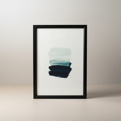 Set Of 4 Modern Framed Art Prints Geometric & Abstract Designs – 20.5″ x 14.5″