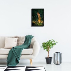 Framed Wall Art Fairy Tale Midsummer Eve with A Girl and Elves by Edward Robert