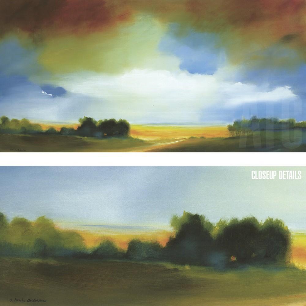 48W»x24H» PASSAGE by S. BROOKE ANDERSON – OPEN BLUE SKY CLOUDS CHOICES of CANVAS
