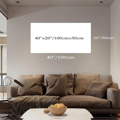 Stunning 40″x20″ Lake Landscape Canvas Art – Perfect for Living Room Decor