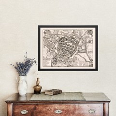 Old Map of Leipzig 1637 – Vintage Germany Art Wall Decor Pri