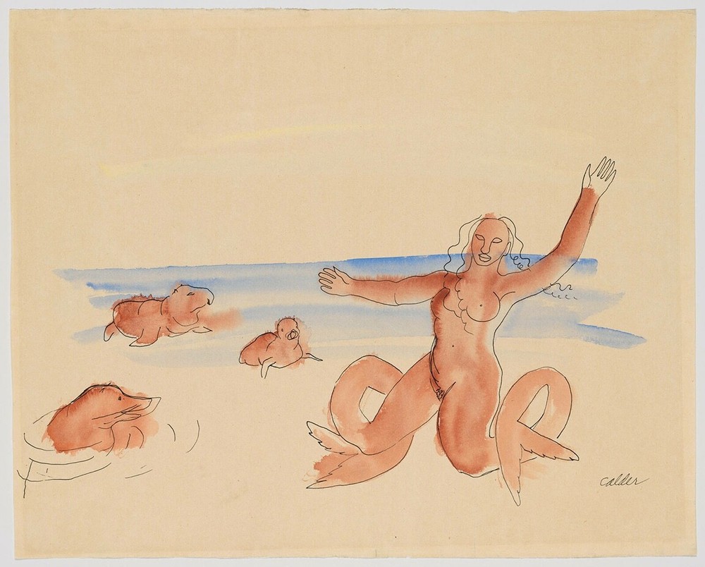 Alexander Calder : The Mermaid : 1945 : Archival Quality Art Print