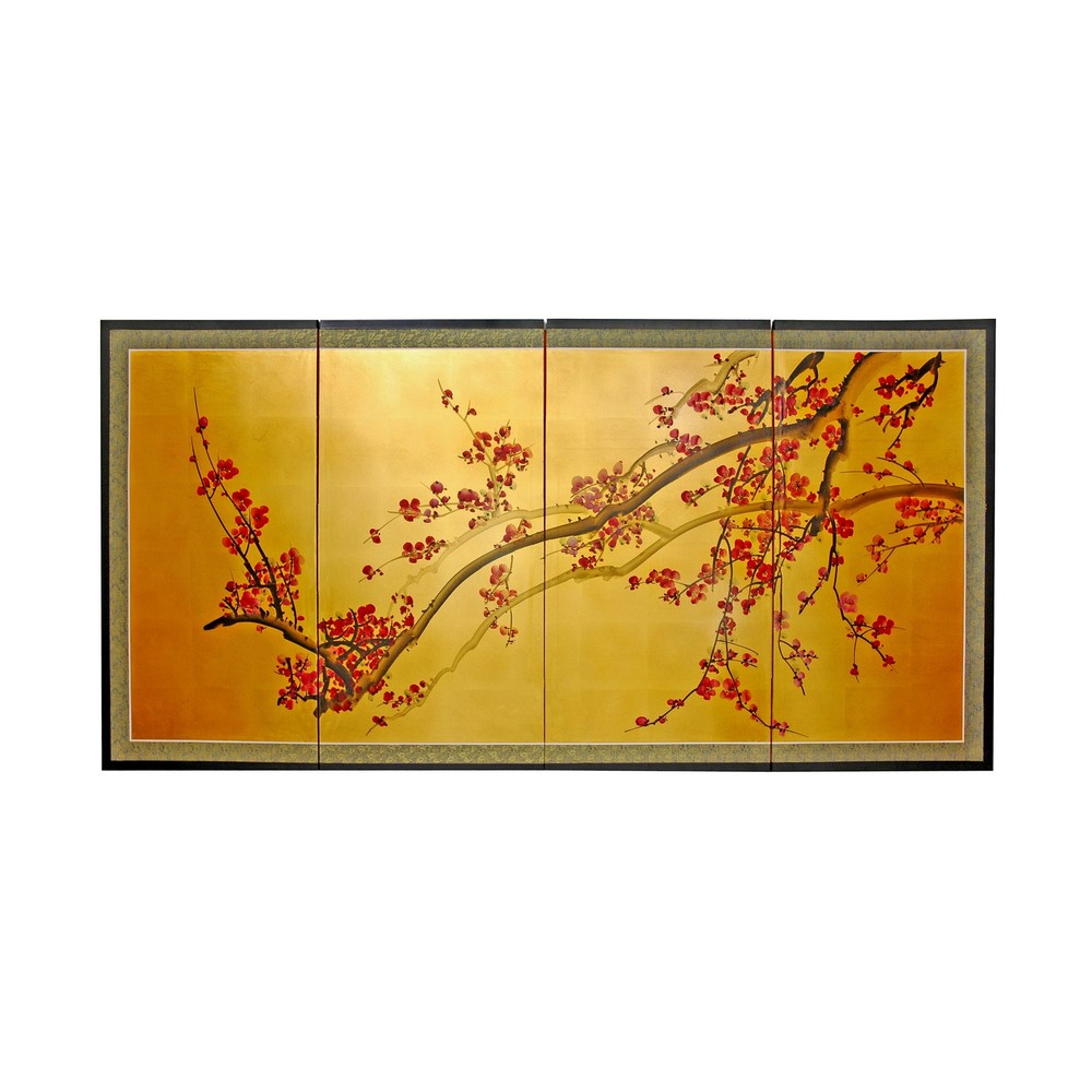 Plum Tree on Gold Leaf – 18″
