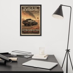 1973 Ford Falcon Interceptor Poster – Mad Max Muscle Car Wall Art