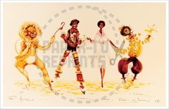 MOVIES – THE WIZ – MOVIE COSTUME CONCEPT ART – GROUP SKETCH – REPRINT