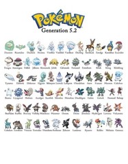 Pokemon Generations Canvas Print Classic Decoration Art Wall Poster Decor Kids