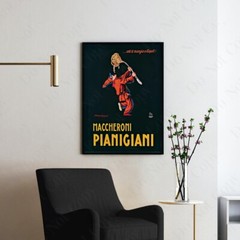 Maccheroni Pianigiani, 1922 Vintage Ads Pasta Kichen Food Wall Art Poster Print