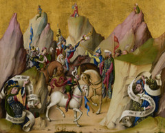 The Meeting of the Three Kings | 1479 Renaissance Gospel Biblical Nativity Print