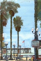 Ventura Pier #5 : Signed LE Art Print : Sandra Watercolors™ California