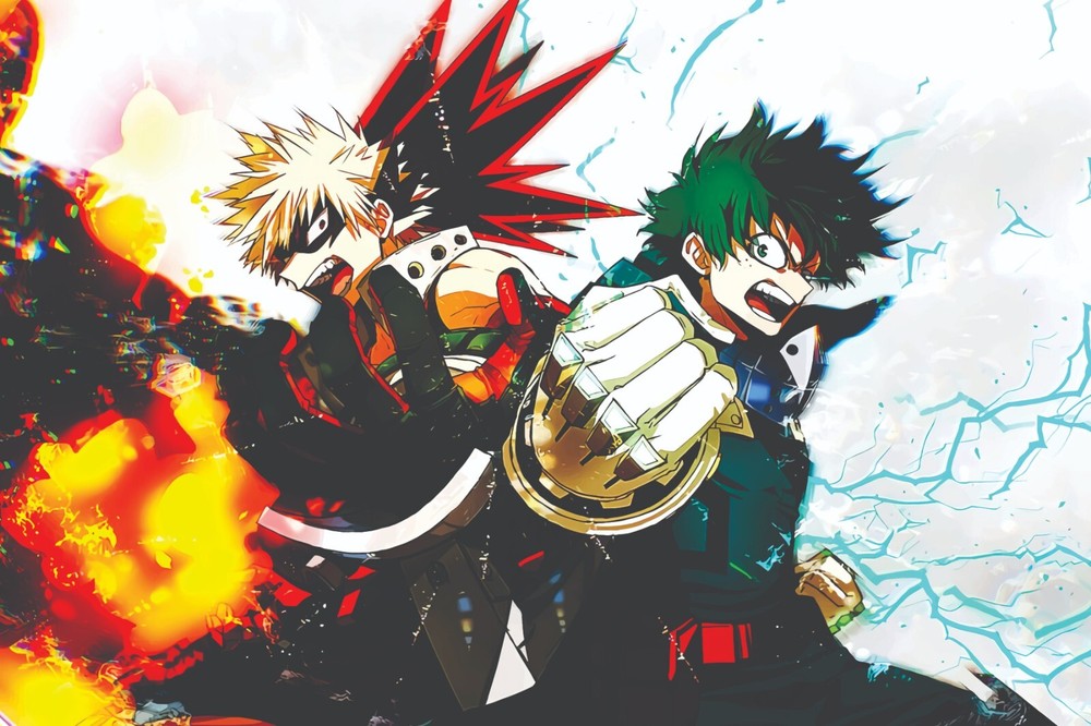My Hero Academia Anime Print/Poster Satin Photo Paper or Stretched Canvas W64