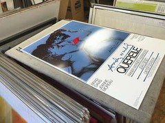 ANDY WARHOL Querelle Blue 39.25″ x 27.5″ Poster 1983 Pop Art Blue, Red Movies