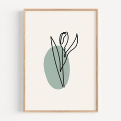 Minimalist Line Art Poster Print LA217
