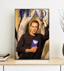 Nicolas Cage American Libraries collaboration READ Film Alternative Poster