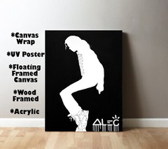 Alec Monopoly MJ Moonwalk Art Print | Mounted Canvas | Framed Canvas |Acrylic
