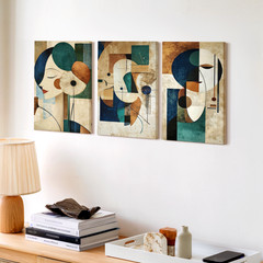 3 Pieces Modern Abstract Geometric Large Wall Art Set for Bedroom Set Of 3