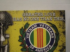 Vietnam War Vietnam Veterans of America Military 14″ x 11″ Canvas Print Wall Art
