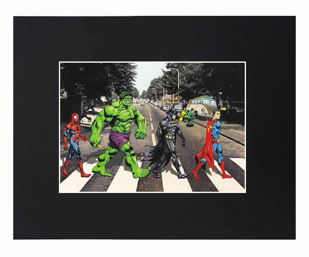 Marvel Superheroes 8×10 matted Art Print Printed Poster Decor picture Artworks