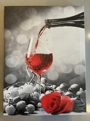 Three 12”x15.75” Wine In Paris Artistic Photo Prints