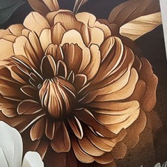 Set of 3 Neutral Floral Canvas Wall Art Modern Farmhouse Botanical Decor