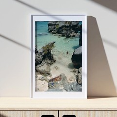 Slim Aarons On The Beach Poster, Vintage Bermuda Photo Print, Old Money Decor